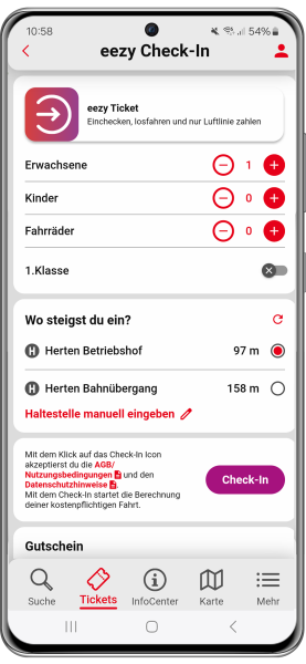 eezy.nrw check-in