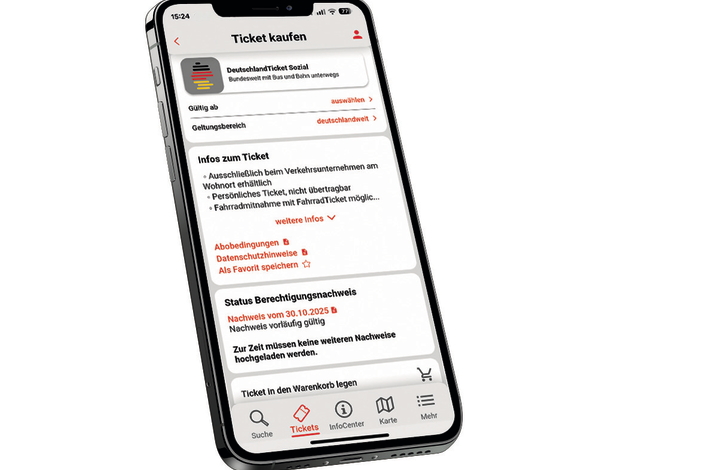 DeutschlandTicket Sozial in der App